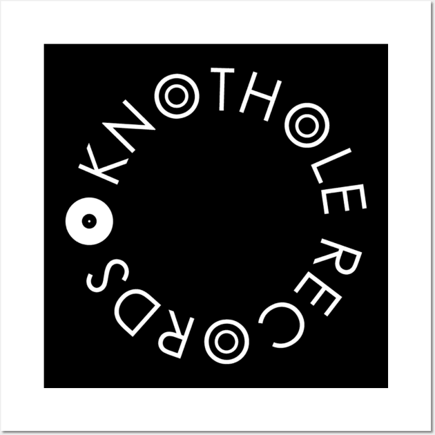 Knothole Records (White Text) Wall Art by JamieAlimorad